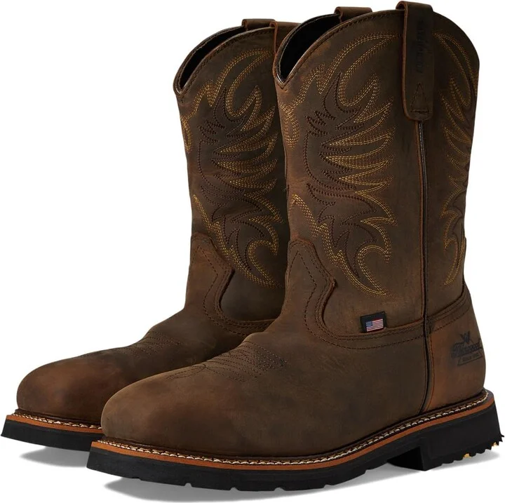 Thorogood Men's 804-4337 Western Work 11" Waterproof Square Toe Western Boot