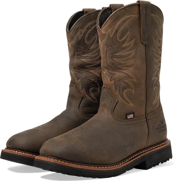 Thorogood Men's 814-4337 Western Work 11" Non-Safety Toe Waterproof Work Boot