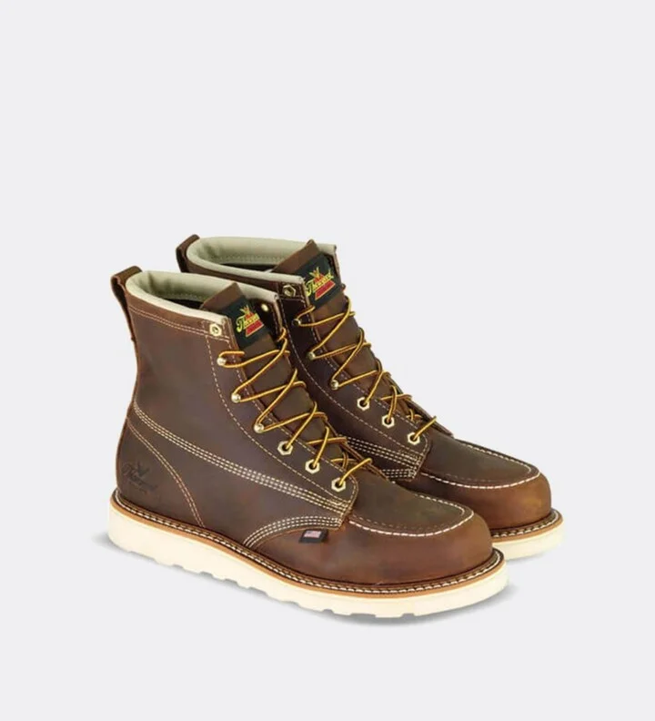 Thorogood Men's American Heritage 6" Steel Toe Trail Work Boots for Men - Image 2