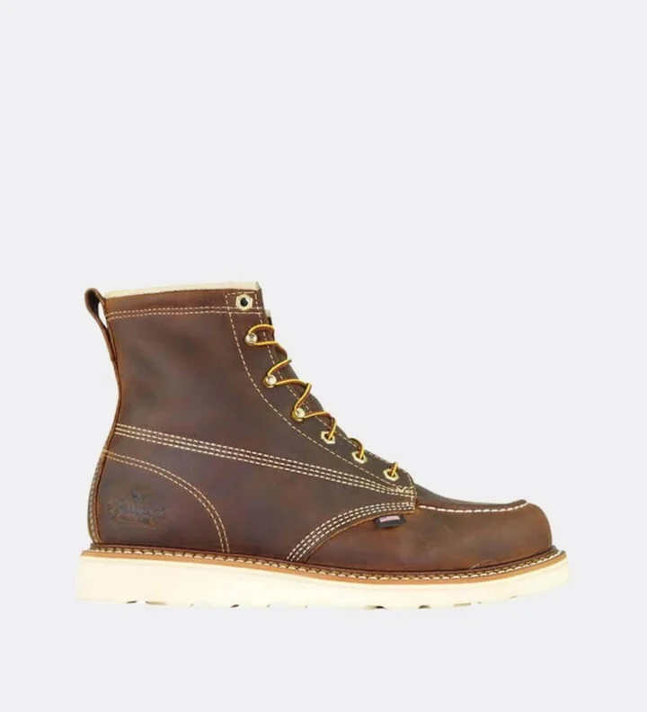 Thorogood Men's American Heritage 6" Steel Toe Trail Work Boots for Men