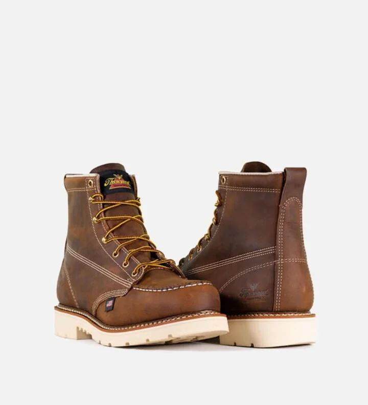 Thorogood Men's American Heritage 6" Steel Toe Work Boots for Men - Image 2