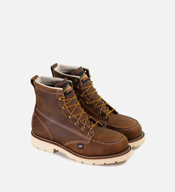 Thorogood Men's American Heritage 6" Steel Toe Work Boots for Men - Image 3