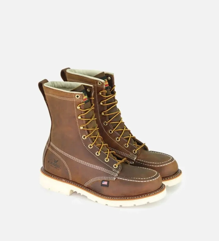 Thorogood Men's American Heritage 8" Steel Toe Work Boots for Men - Image 4