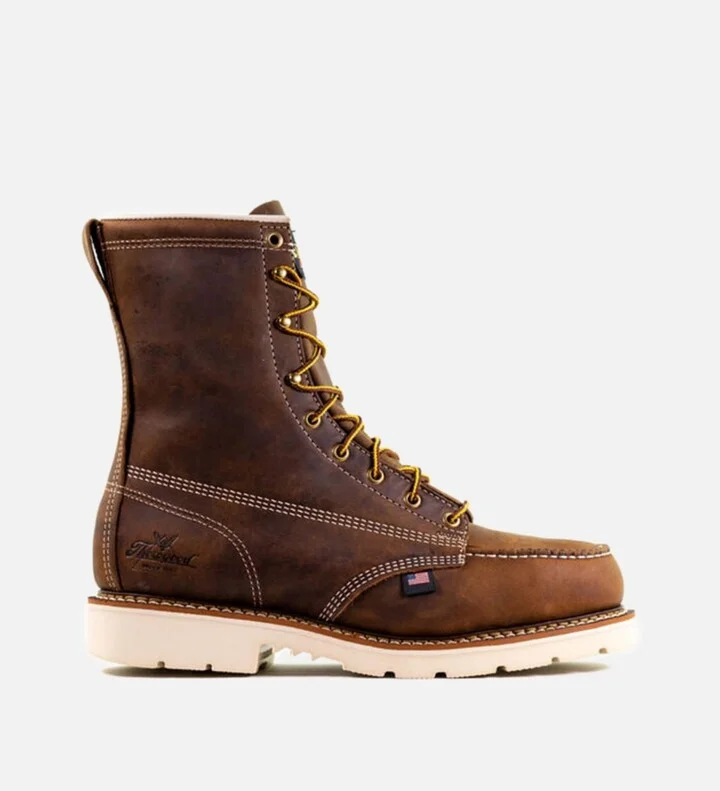 Thorogood Men's American Heritage 8" Steel Toe Work Boots for Men