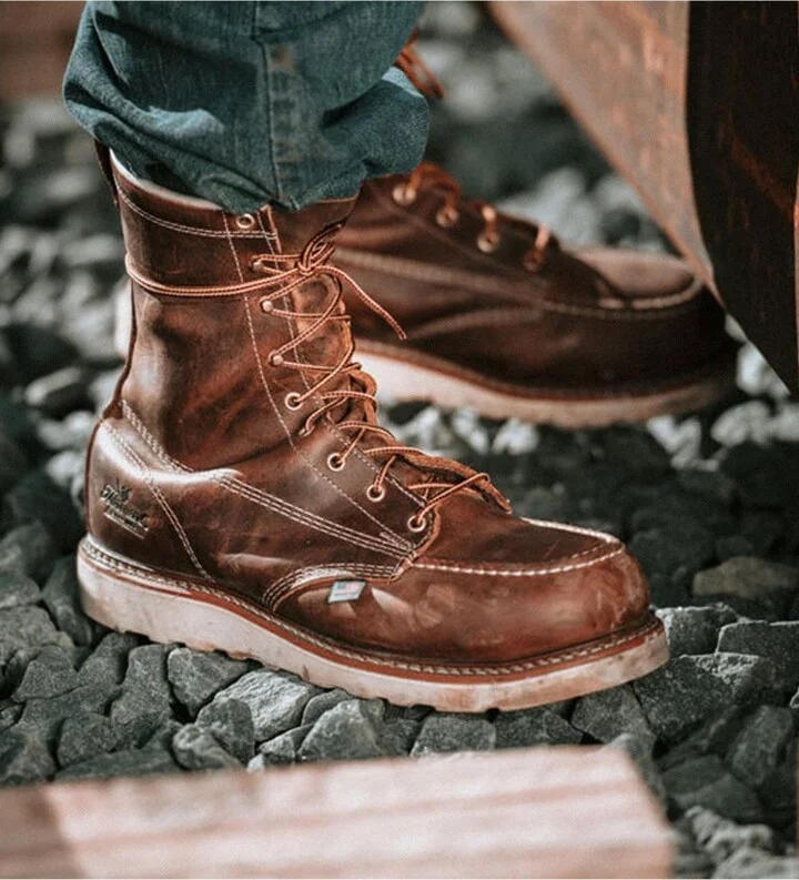 Thorogood Men's American Heritage 8" Toe Safety Work Boots for Men - Image 5