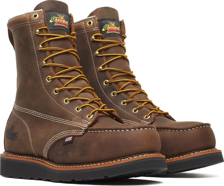 Thorogood Men's American Heritage - 8" Trail Steel Moc Toe Wedge Work Boot