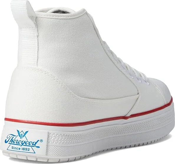 Thorogood Warehouse Won Safety Mid Shoes White : Men's 11.5 - Women's 13.5 Medium, Canvas - Image 4