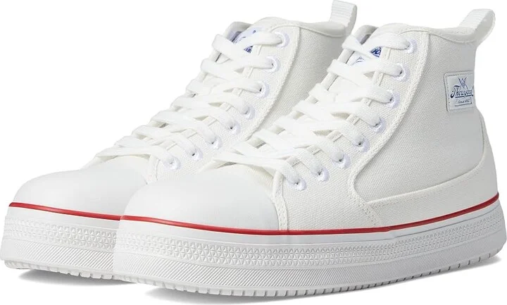 Thorogood Warehouse Won Safety Mid Shoes White : Men's 11.5 - Women's 13.5 Medium, Canvas