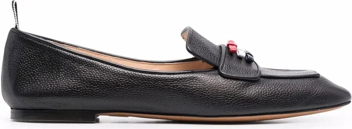 Three-Bow Flat Loafers