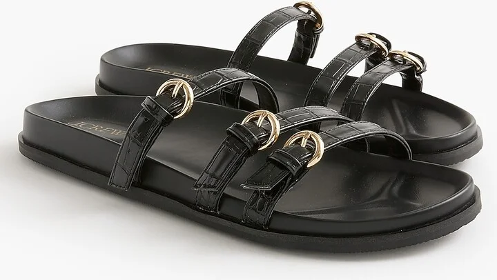 Three-strap slide sandals - Image 2