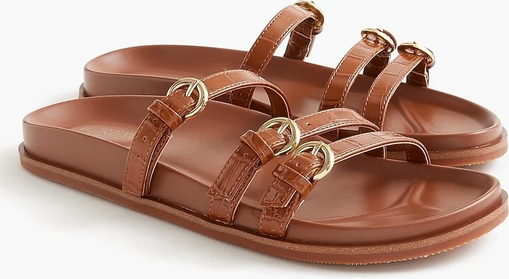 Three-strap slide sandals