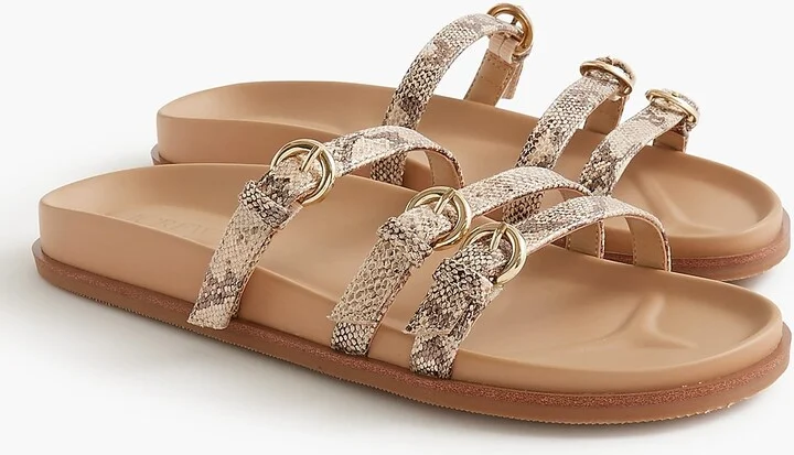 Three-strap slide sandals
