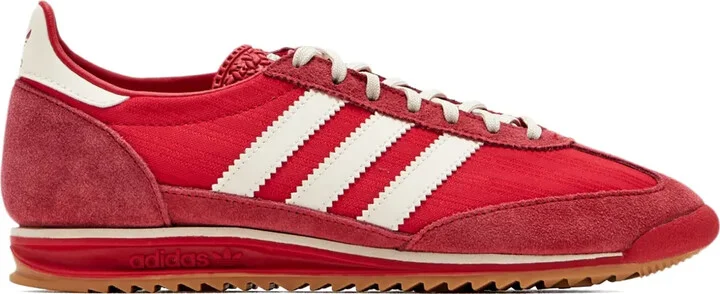 Three-Stripes Leather Low-Top Sneakers