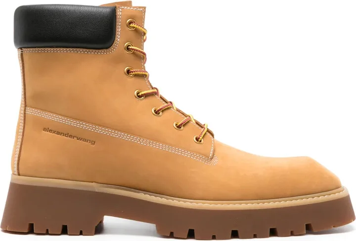 Throttle lace-up boots