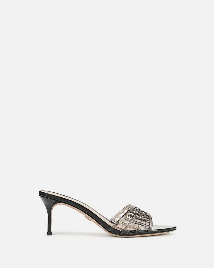 Tia Jelly Sandal Smoke Black