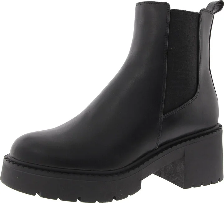 Tianna Womens Faux Suede Ankle Chelsea Boots