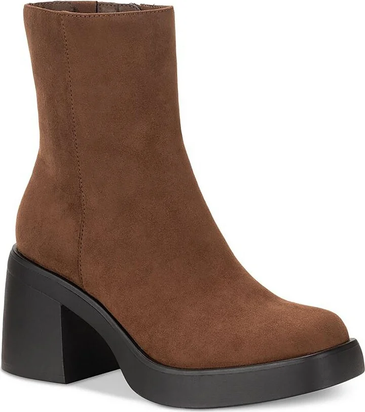 Tiannaa Womens Block Heel Ankle Boots
