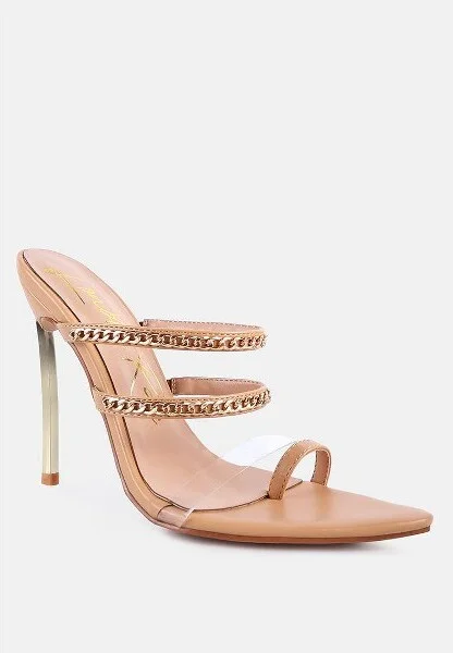 Tickle Me Toe Ring Stiletto Sandals Women - Image 2