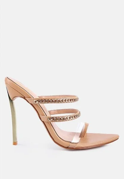 Tickle Me Toe Ring Stiletto Sandals Women
