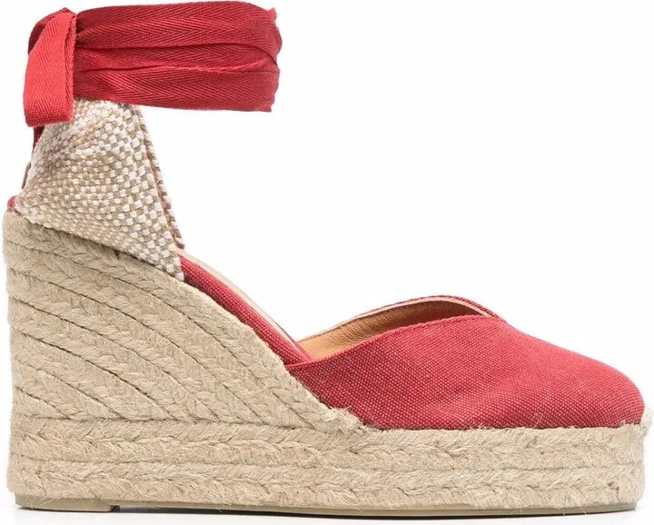 Tie-Detail Platform Espadrilles