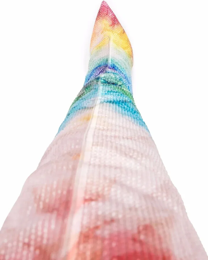 Tie-Dye Print Thigh High Boots - Image 4