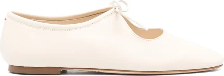 Tie-Fastening Ballerina Shoes