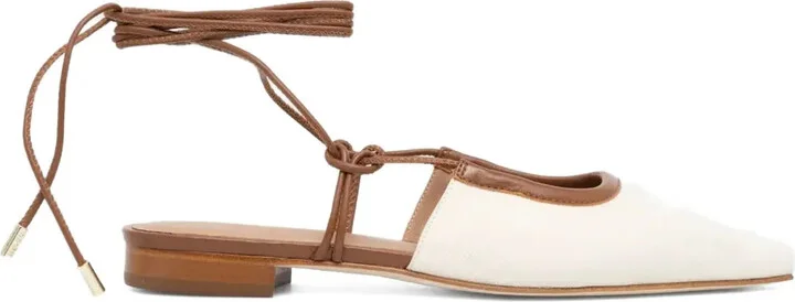 Tie-Fastening Ballerina Shoes