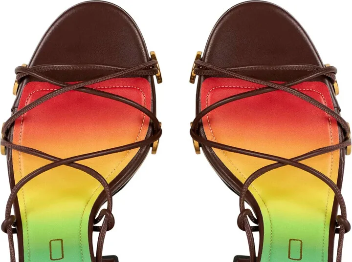 Tie-Fastening Platform Sandals - Image 3