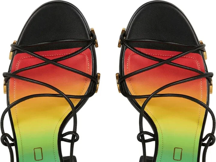 Tie-Fastening Platform Sandals - Image 3