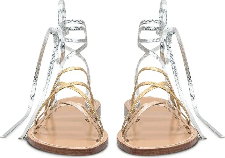 Tie-Fastening Sandals - Image 2