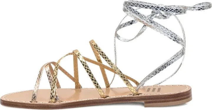 Tie-Fastening Sandals - Image 4