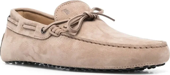 Tie-Fastening Suede Loafers - Image 2