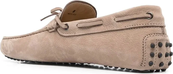 Tie-Fastening Suede Loafers - Image 3