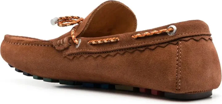 Tie-Fastening Suede Mocassins - Image 3