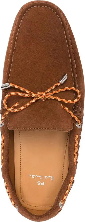 Tie-Fastening Suede Mocassins - Image 4