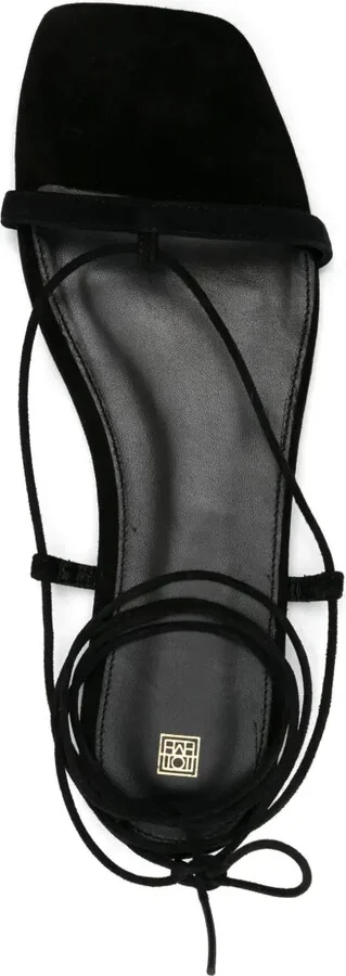 Tie-Fastening Suede Sandals - Image 4