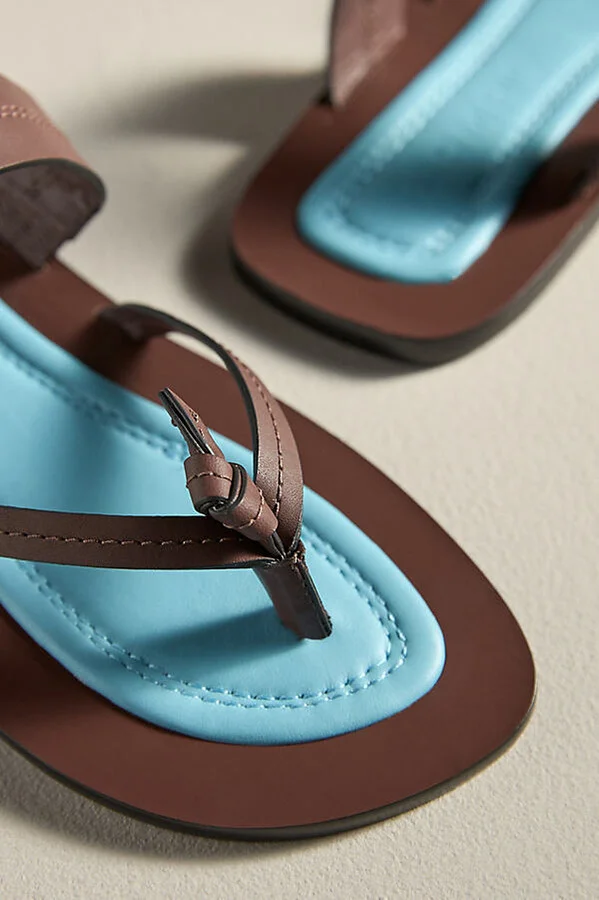 Tie Flat Thong Sandals - Image 3