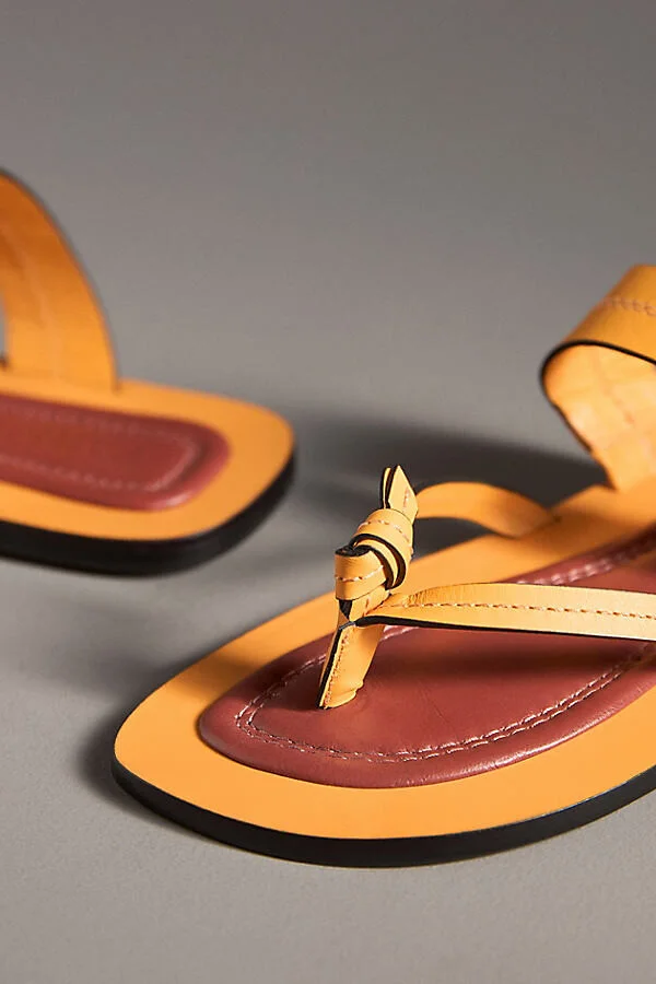 Tie Flat Thong Sandals - Image 3