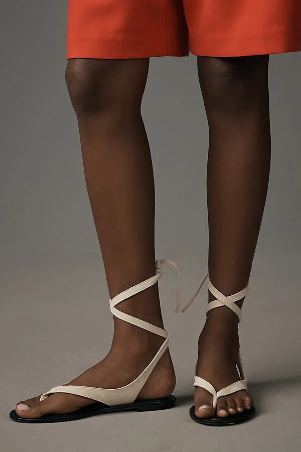 Tie-Up Thong Sandals - Image 2