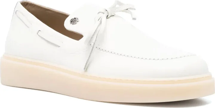 Tied Leather Loafers - Image 2
