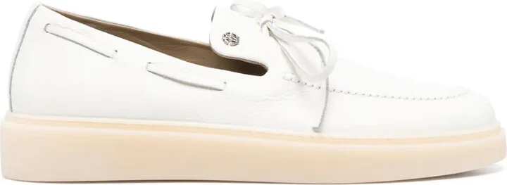 Tied Leather Loafers