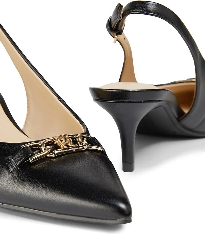 Tienna 50MM Buckle-Detail Slingback Pumps - Image 6