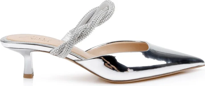 Tiffani Pointed Toe Kitten Heel Mule - Image 3