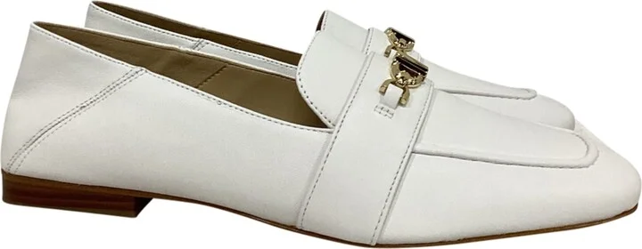Tiffanie Loafer in Optic White Leather
