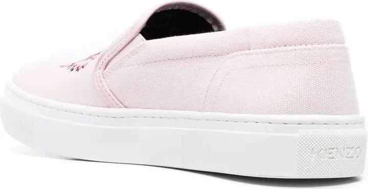 Tiger-embroidered slip-on sneakers - Image 3