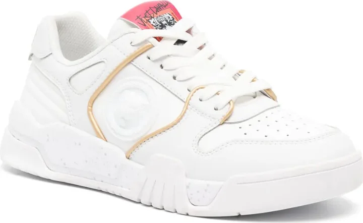 Tiger Head-motif leather sneakers - Image 2