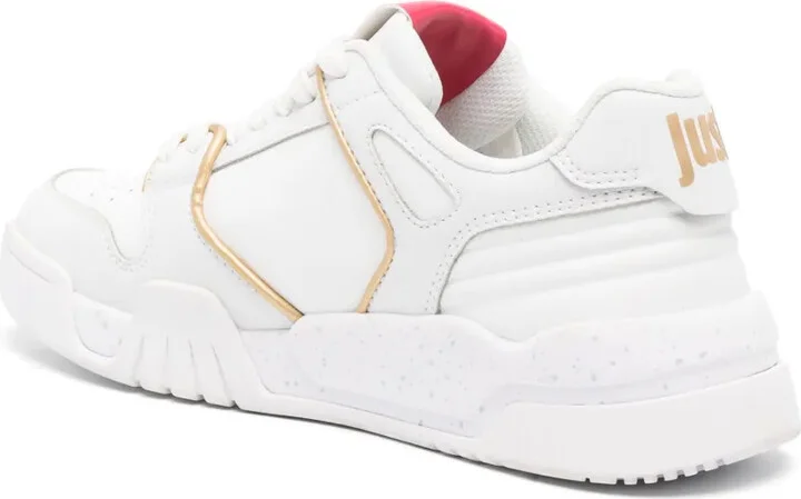 Tiger Head-motif leather sneakers - Image 3
