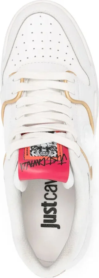 Tiger Head-motif leather sneakers - Image 4