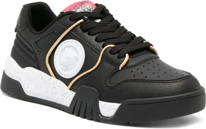 Tiger Head-motif leather sneakers - Image 2