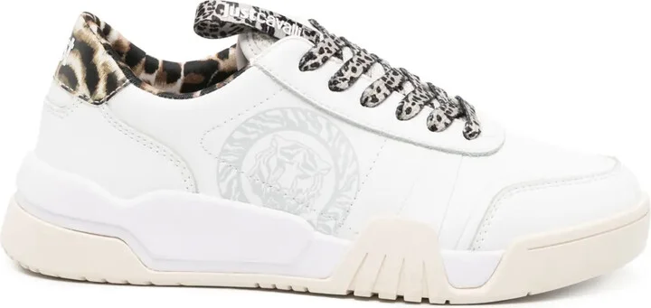 Tiger Head-motif low-top sneakers